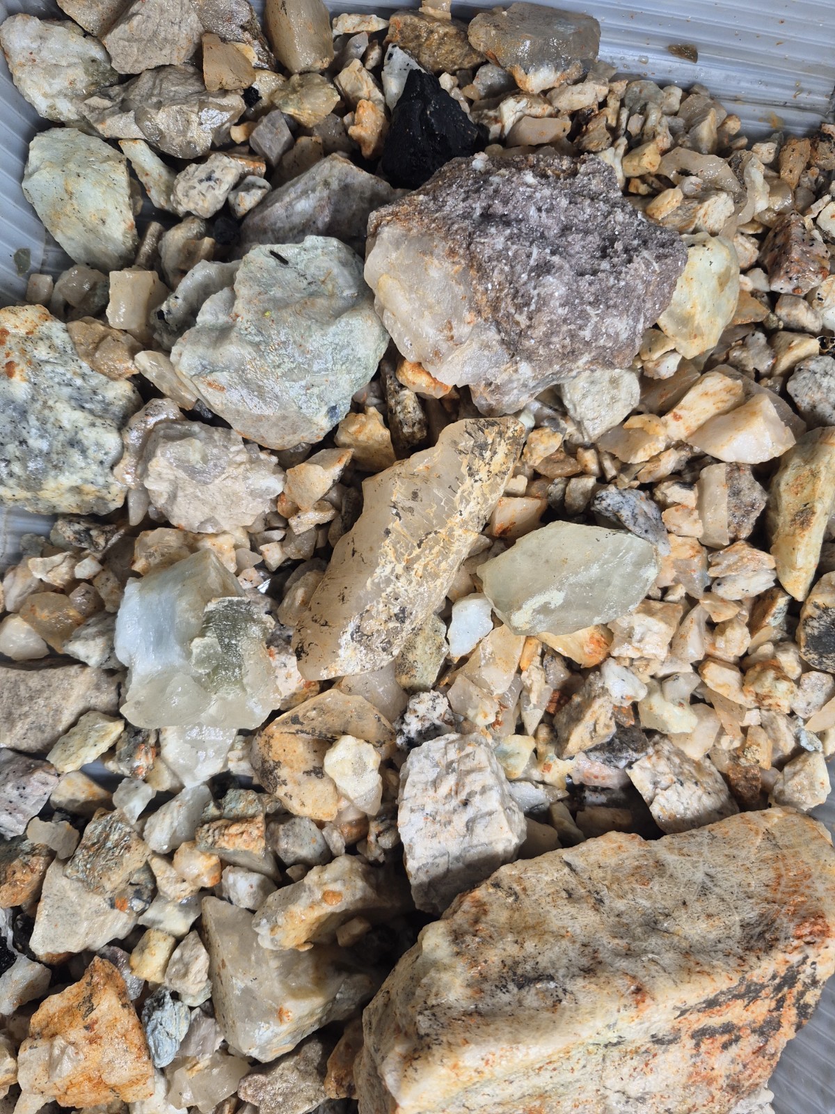 10 Lbs Of AUTHENTIC UNSALTED Gemstone  Pay Dirt!Tourmaline Mine Pocket Ore!