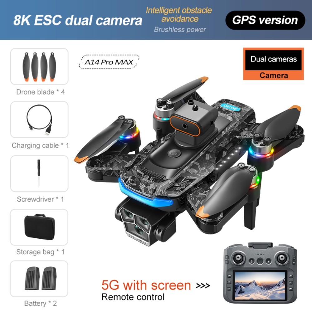 8K Camera Drone with GPS,Dual Battery,5G WiFi,Brushless Motors,Foldable, 4-Axis