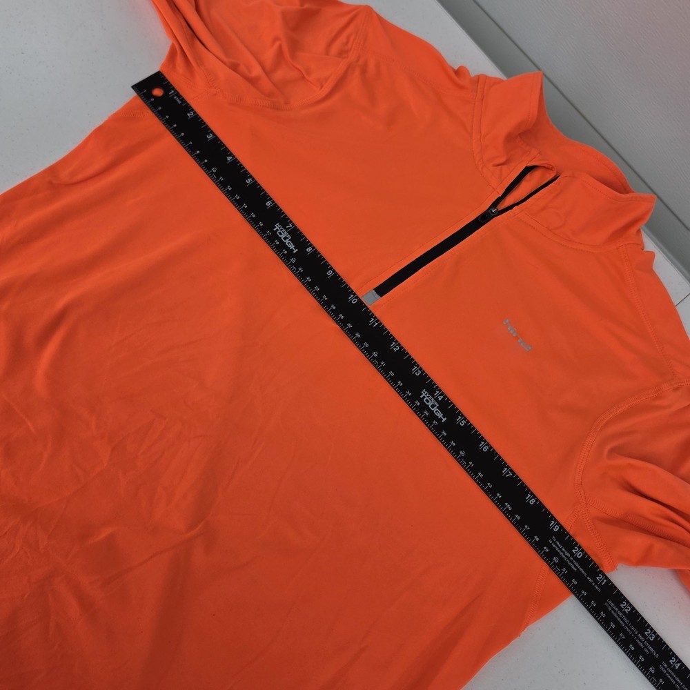 Hind Men's Half Zip Performance Running Jersey Orange Size Medium