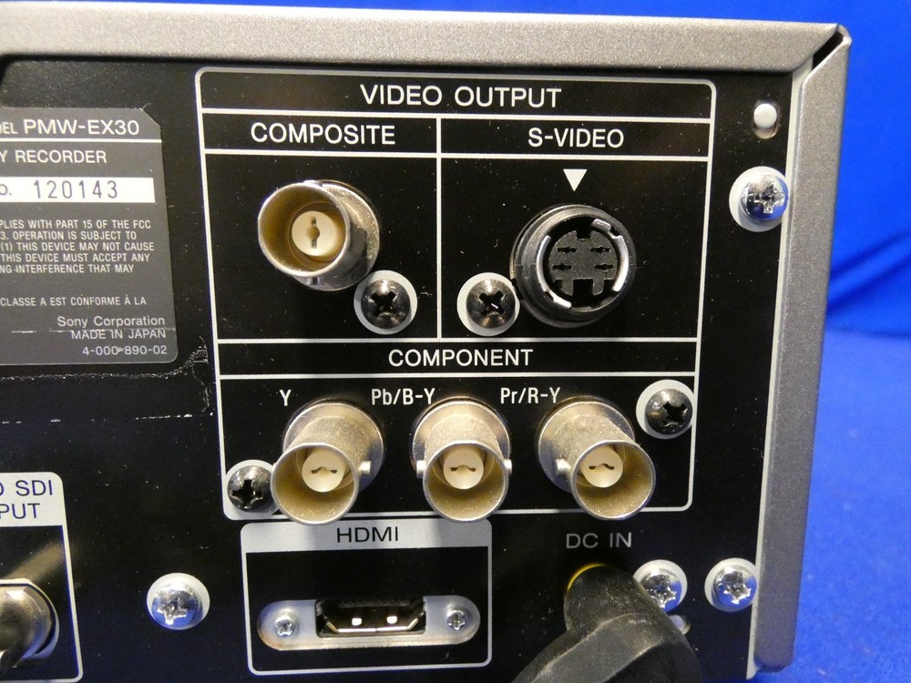 Sony PMW-EX30 Solid-State Memory Recorder w/External Power Supply, Card Adapter