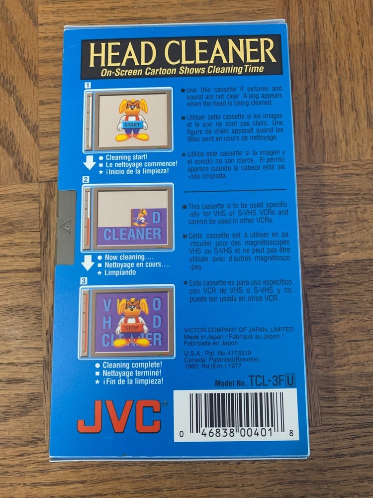 VCR Head Cleaner Tape Only