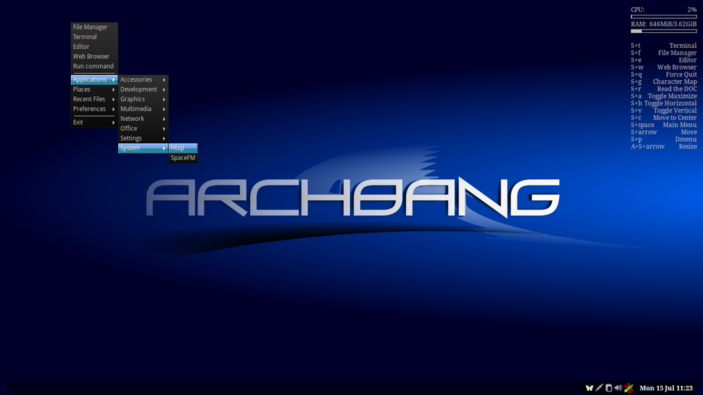 ArchBang Linux DVD simple lightweight Linux distribution 32-Bit and 64-Bit USA