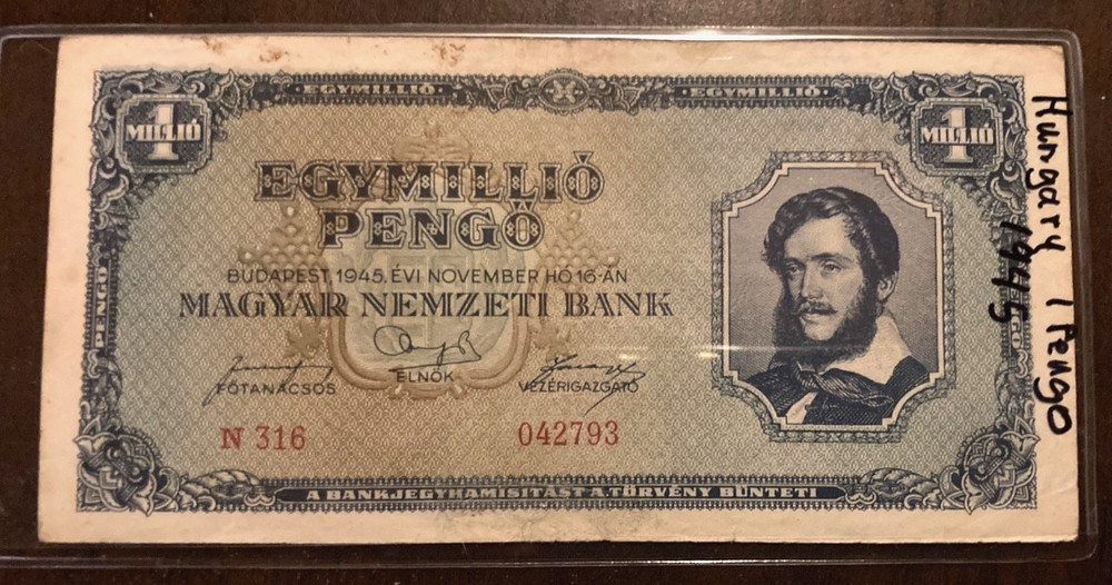 Hungary 1945 1 Million Pengo