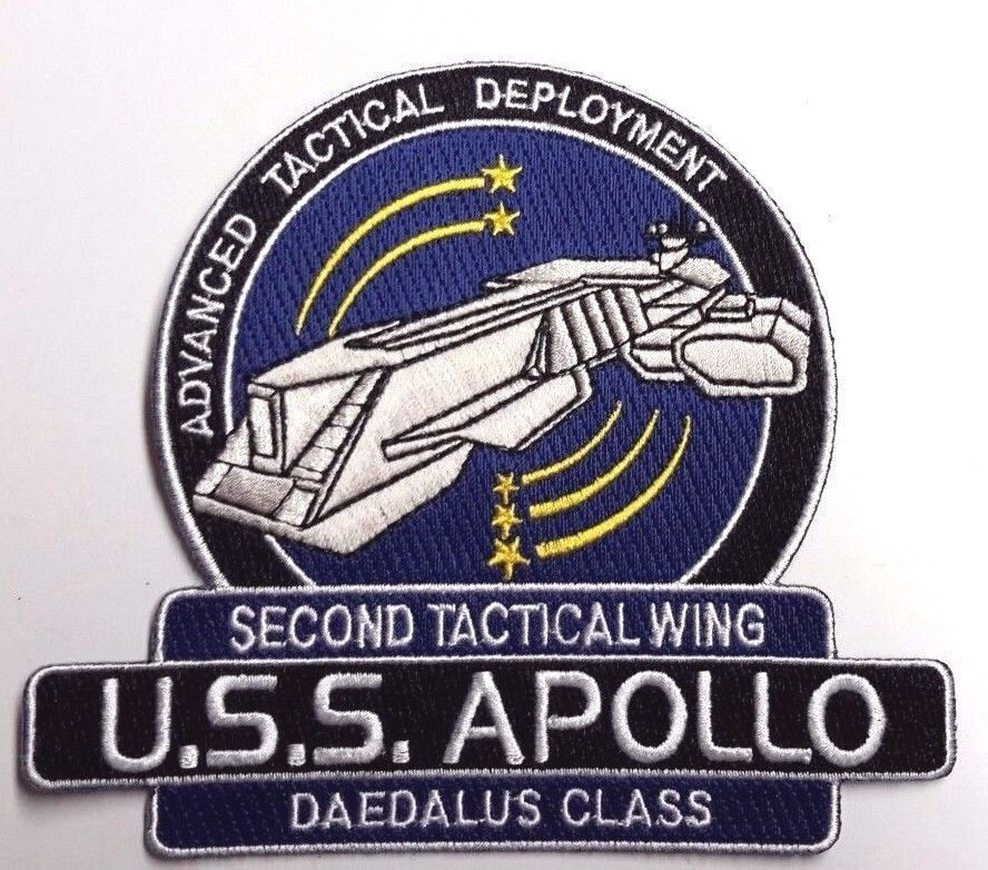 USS Apollo Daedalus Class Stargate Ship Embroidered 4.5"  Patch-USA Mailed