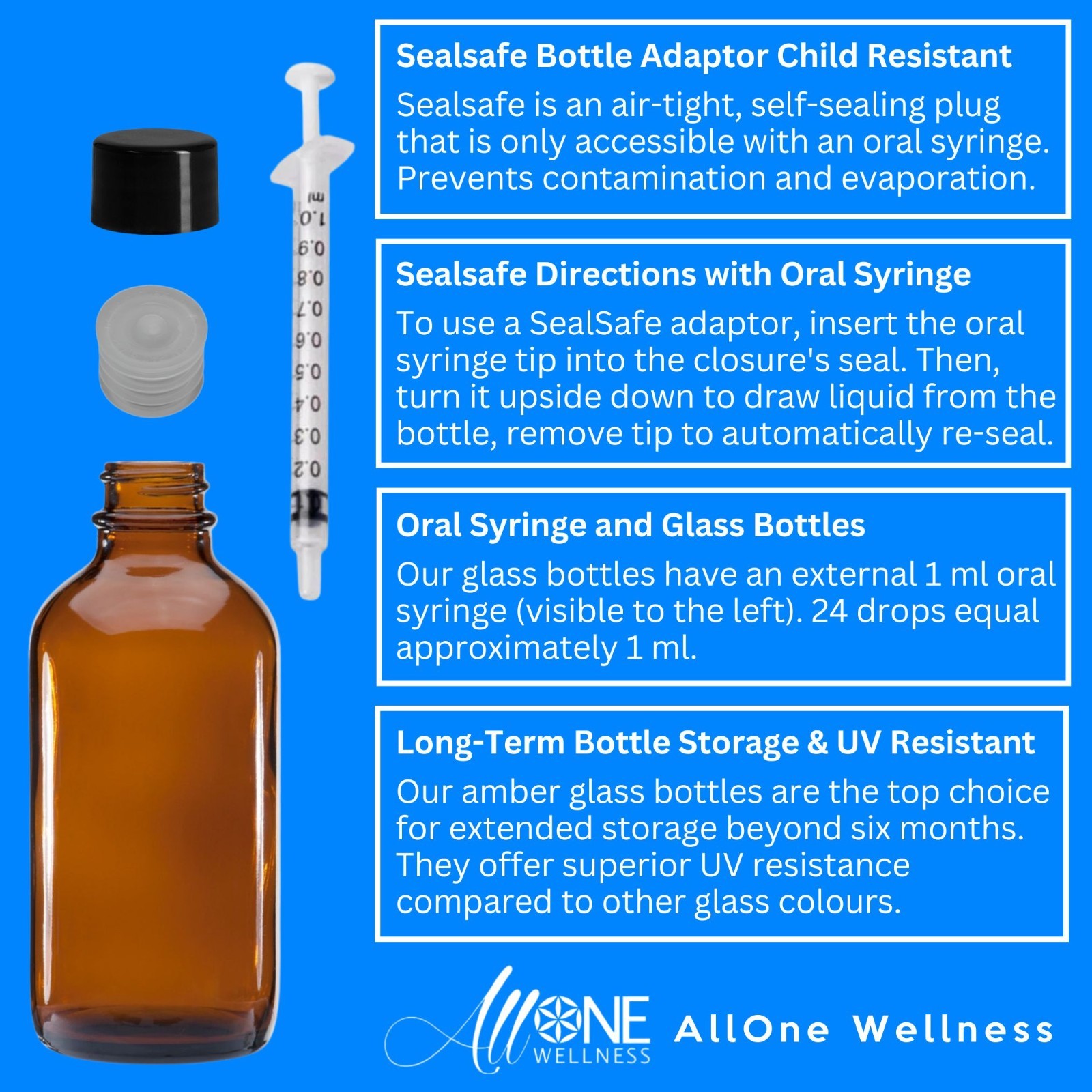 CDS Water Purification Solution Ready to use Glass bottle 4 oz 118ml Sealsafe