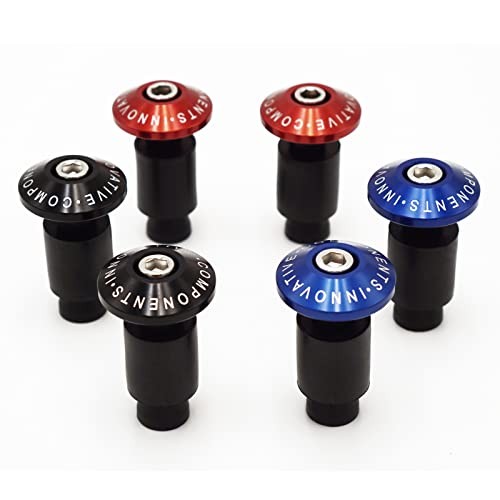 Universal Motorcycle Handlebar Ends 22 mm CNC Aluminium Black