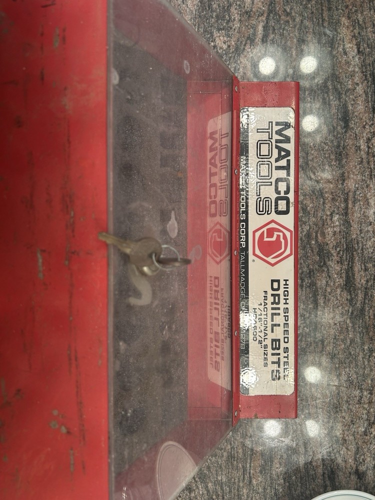 Matco drillbit box side box original key