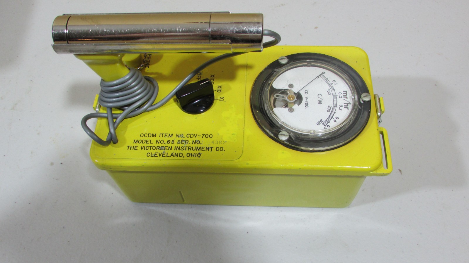 RETROFIT! TESTED! Victoreen Geiger Counter CDV-700 #6 Radiological Survey Meter