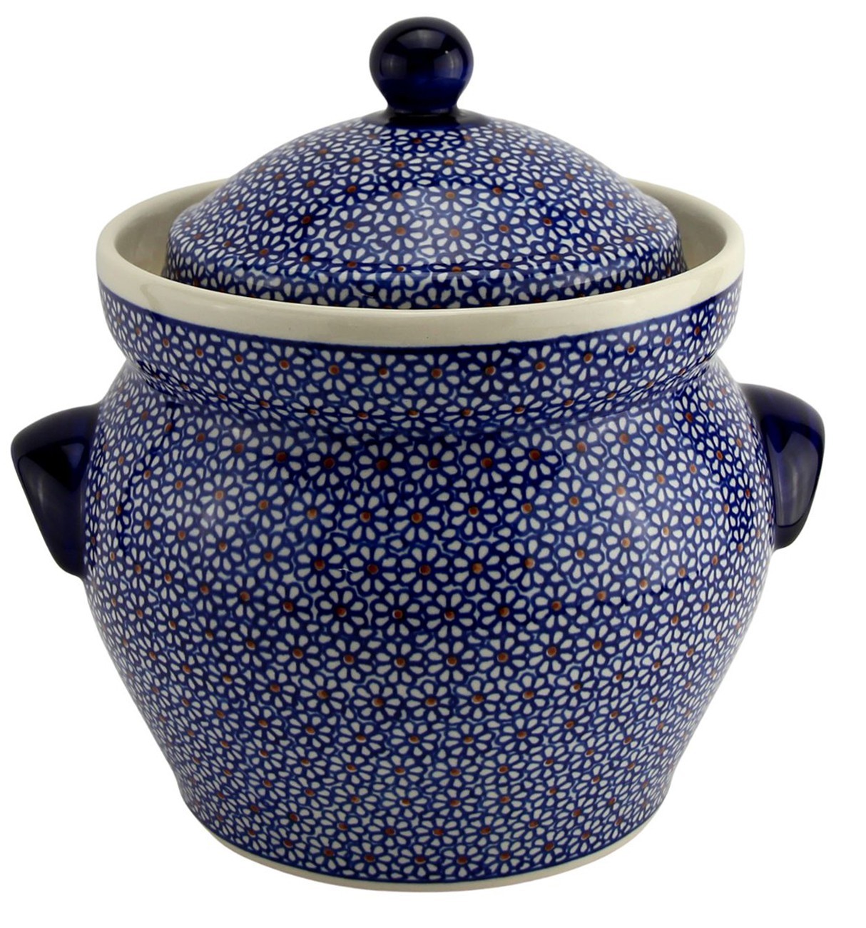 Polish Pottery Fermenting Pickling Crock Pot 4.75 Qt. by Zaklady Boleslawiec