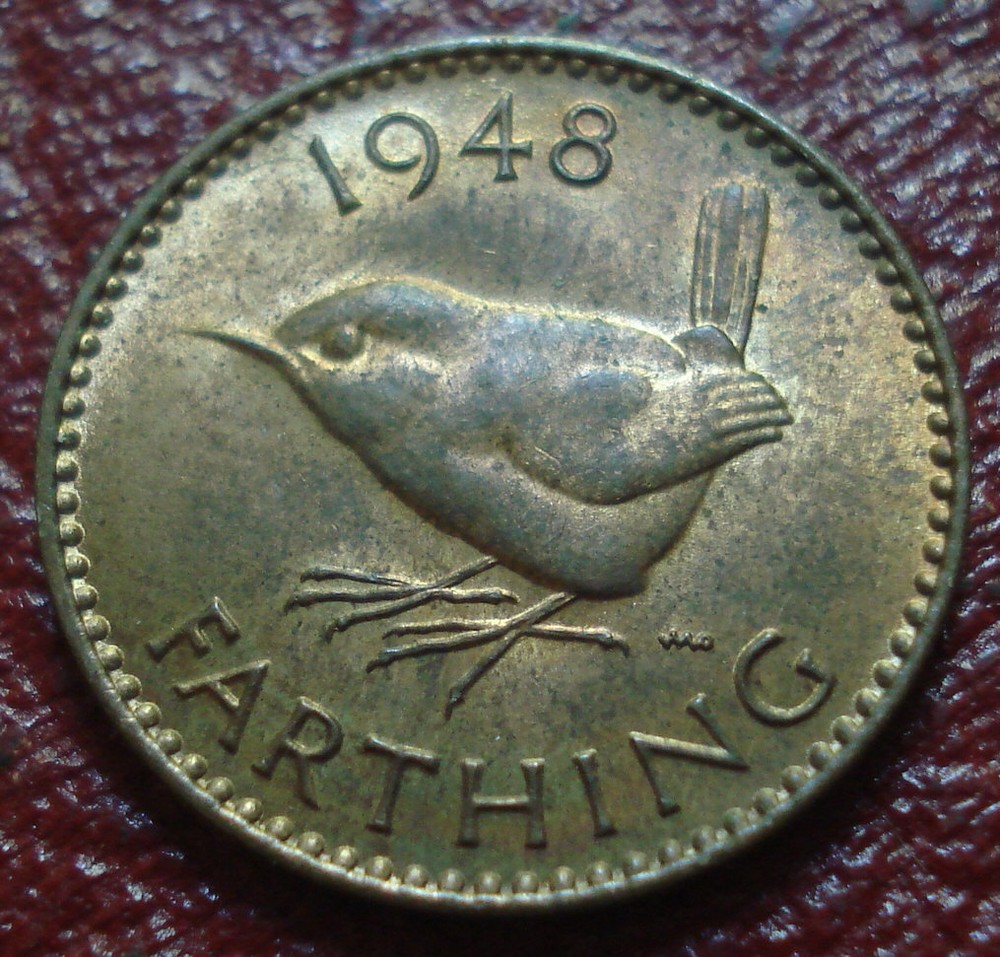 1948 BRITISH FARTHING IN UNCIRCULATED CONDITION
