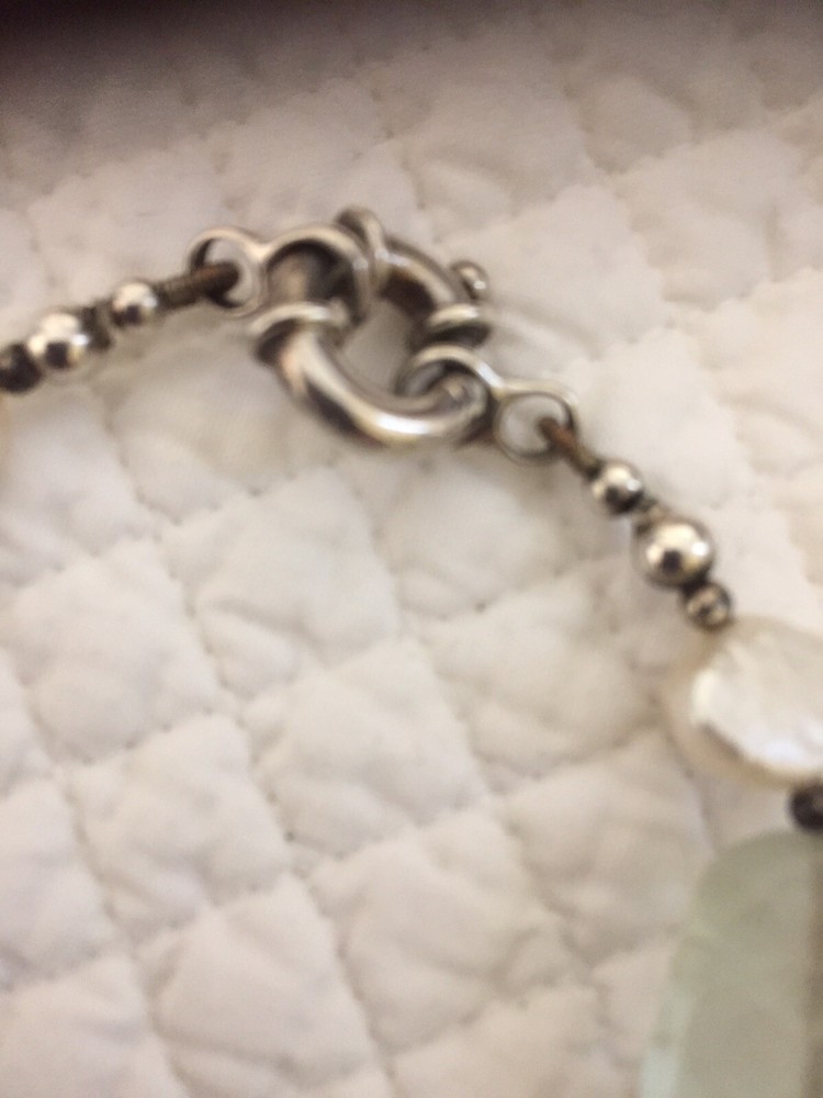 Amythyst And Green Stone Beautiful Bracelet