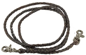 Braided Leather Roping Rein