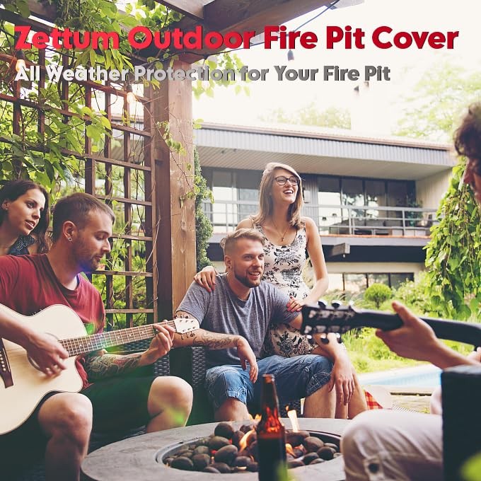 Fire Pit Cover Rectangular 42 Inch - Outdoor Fire Table Cover Rectangle Heavy...
