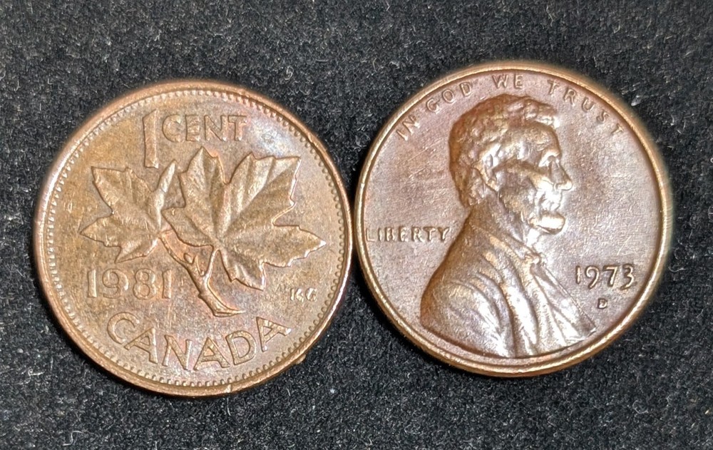 1981 Canada 1 Cent Circulated KM# 59.2 Brown