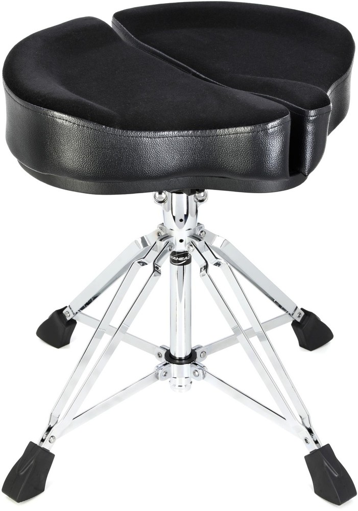 Ahead Spinal-G 4-leg Drum Throne with Saddle Seat - Black (3-pack) Bundle