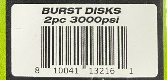 NEW Exalt Burst Disk - 2-Pack - 3000 PSI - Black