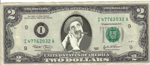 Groucho Marx $2 Dollar Bill Mint! Rare! $1…