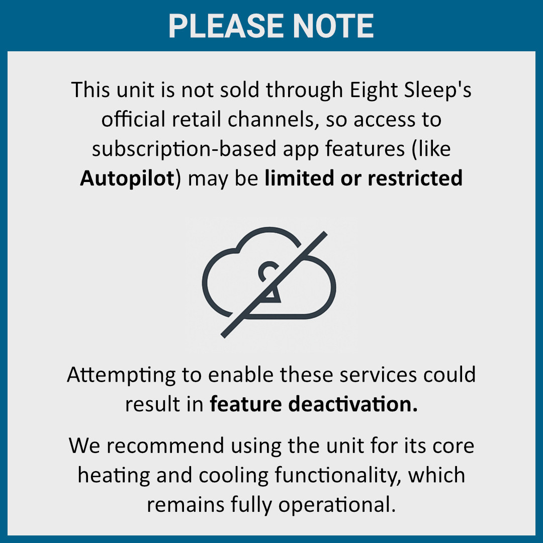 Eight Sleep Pod 3 Queen Size Mattress Cover ONLY (HUB IS NOT INCLUDED)