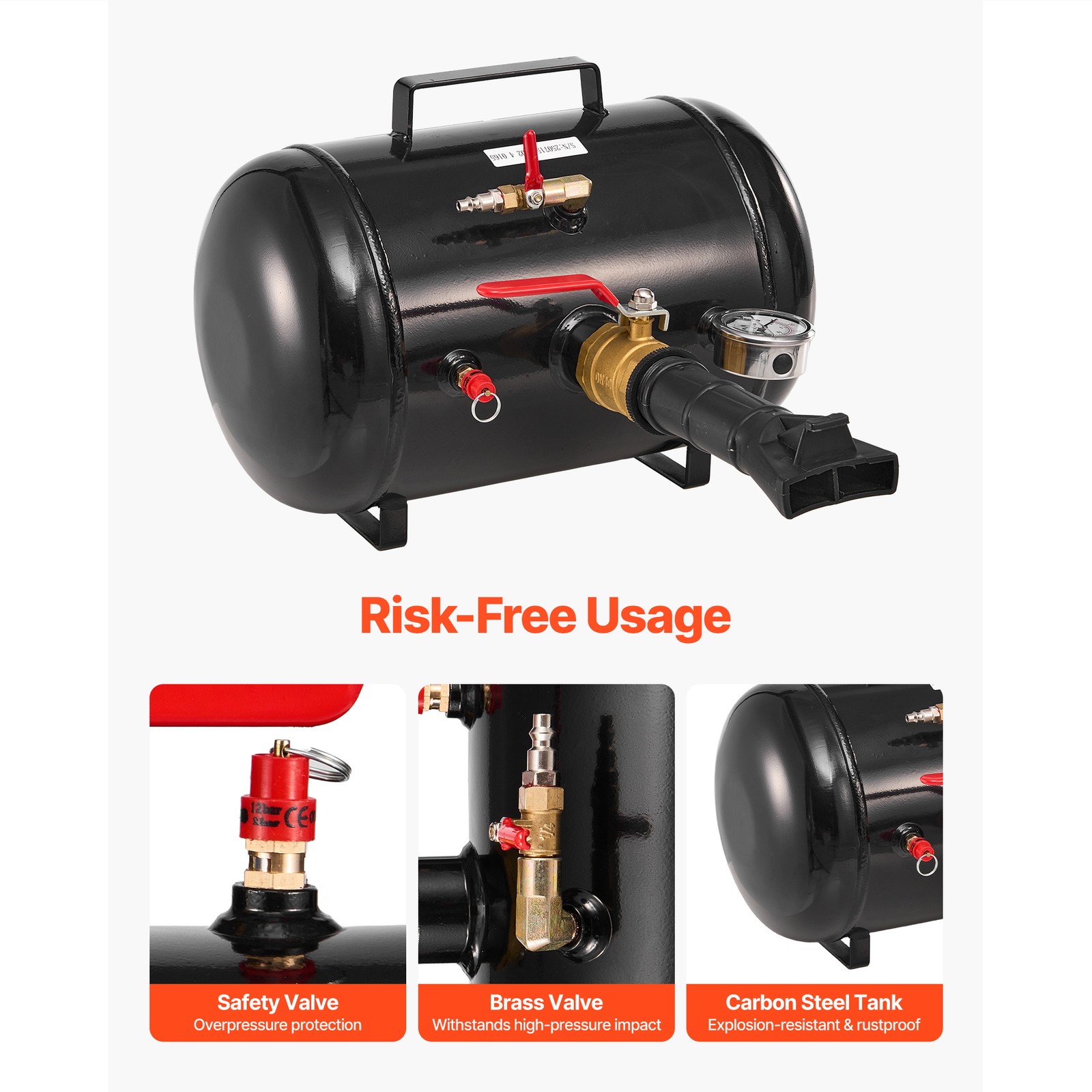 Uimoso 5-Gallon Heavy Duty Air Tire Bead Seater Tool for Quick Inflation