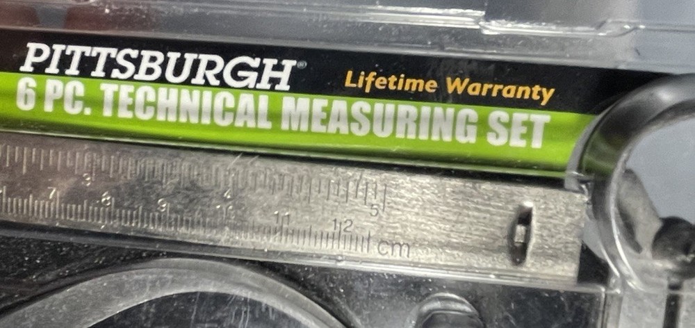 6pc Technical Measuring Set: Ruler, Divider, Calipers & Gauge Pittsburgh