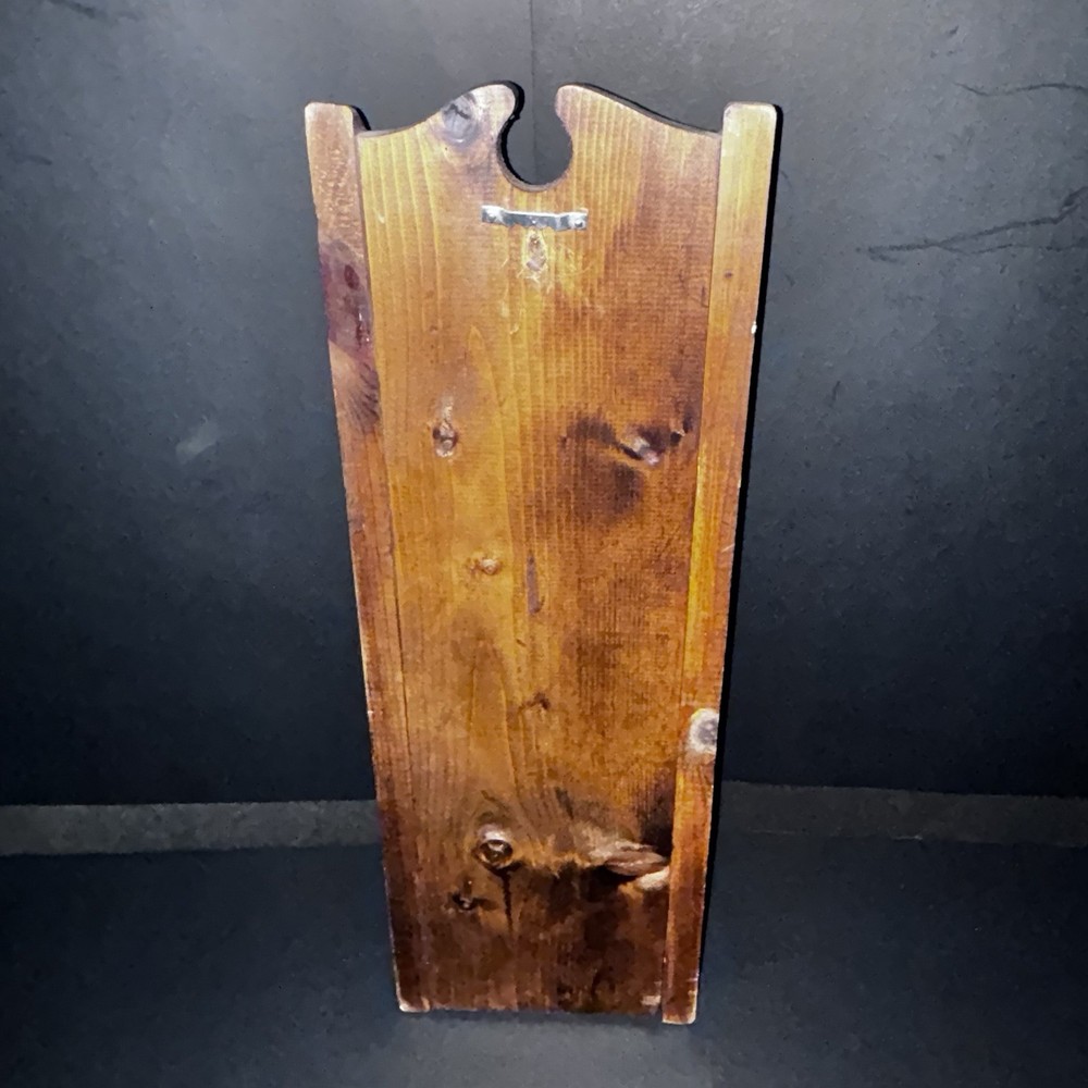 Rustic Wood Mail Organizer With Key Pegs