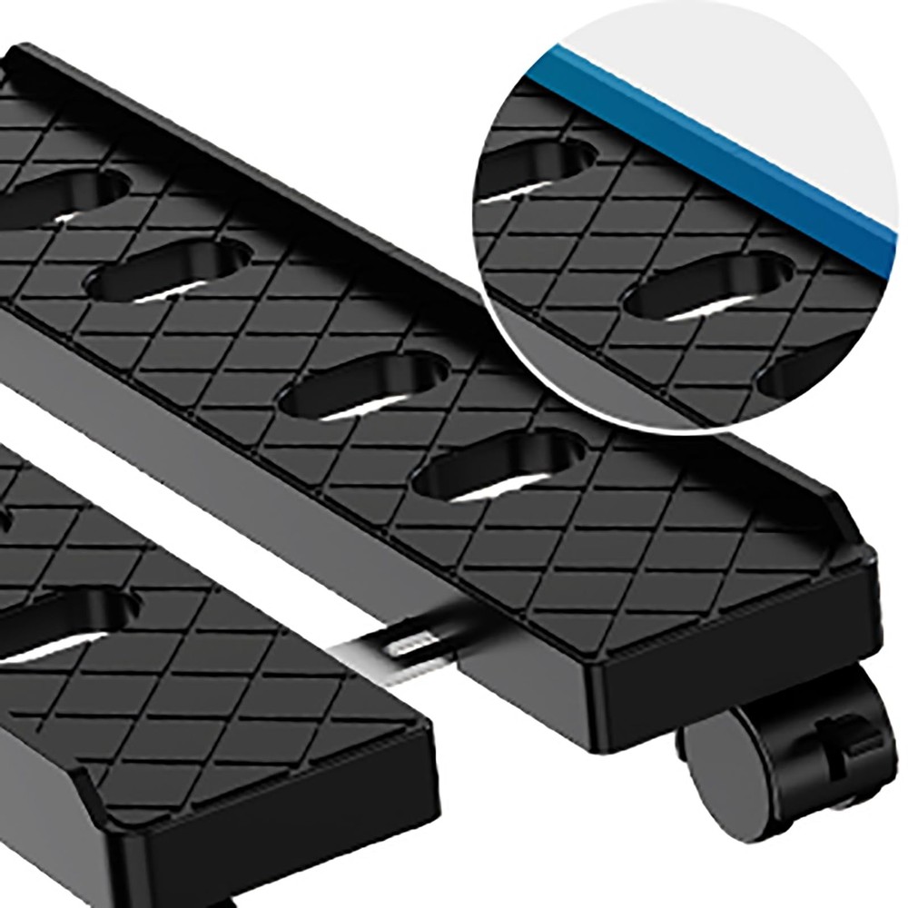 Hovadova Adjustable Mobile CPU Stand, Ventilated Computer Tower Large Black