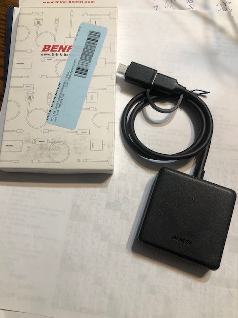 Memory Card Reader, Benfei 4In1 Usb 3.0 And Usb-c To Sd Micro Sd Ms Cf