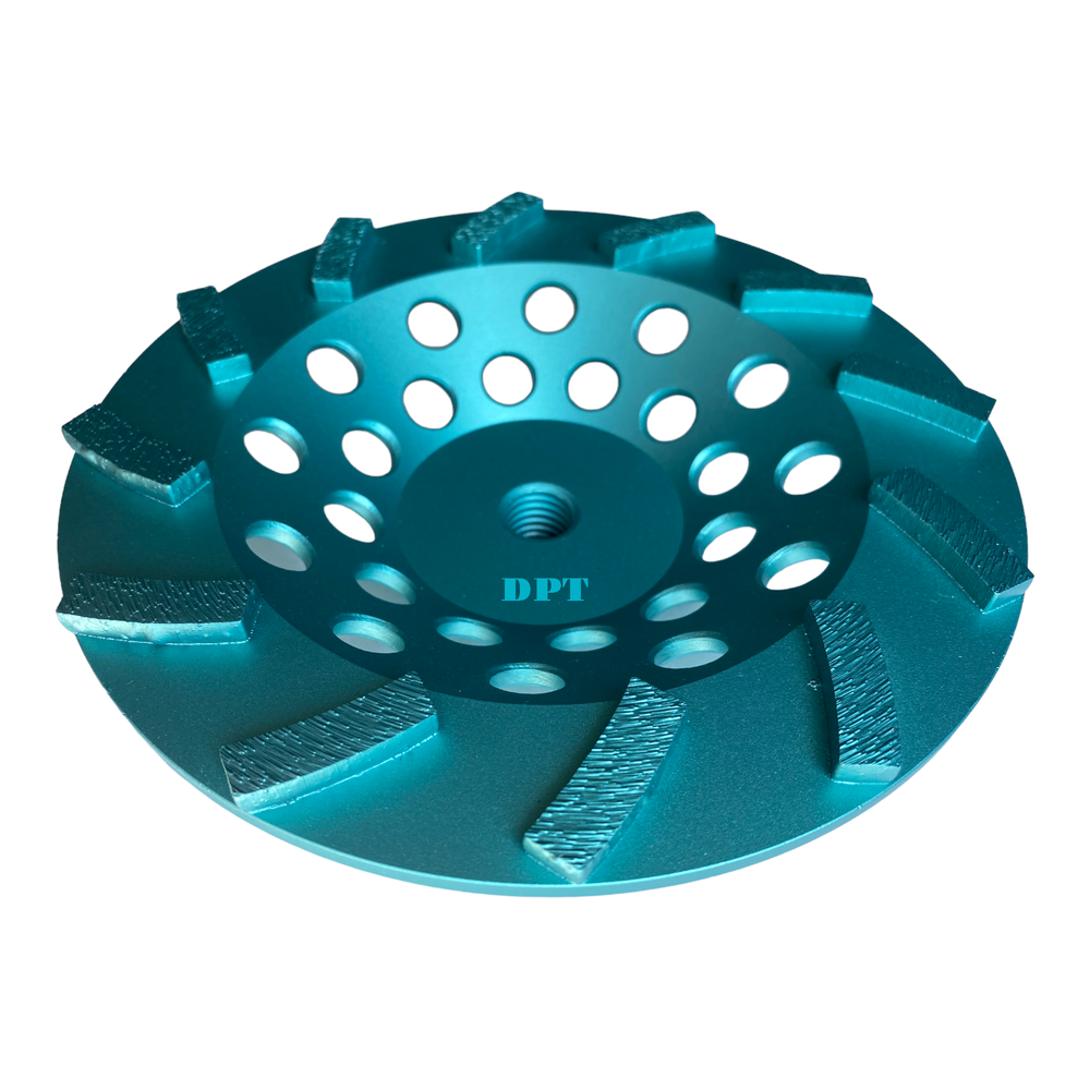 7 Inch Diamond Cup Wheel for Concrete Angle Grinders 12 Segments 5/8"-11 Thread