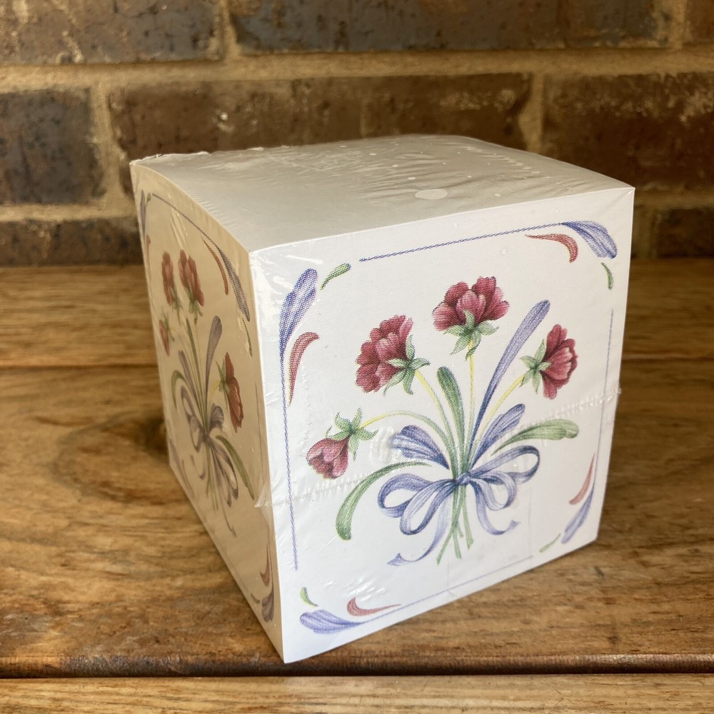 Poppies on Blue By Lenox 4” Note cube Replacement Pack