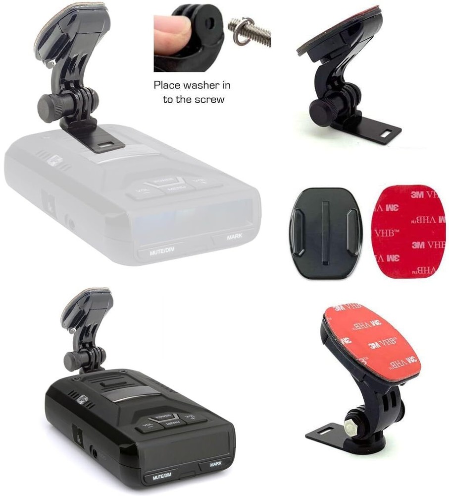 Radar Detector Mount Adhesive Connection for Various Models Uniden Compatible