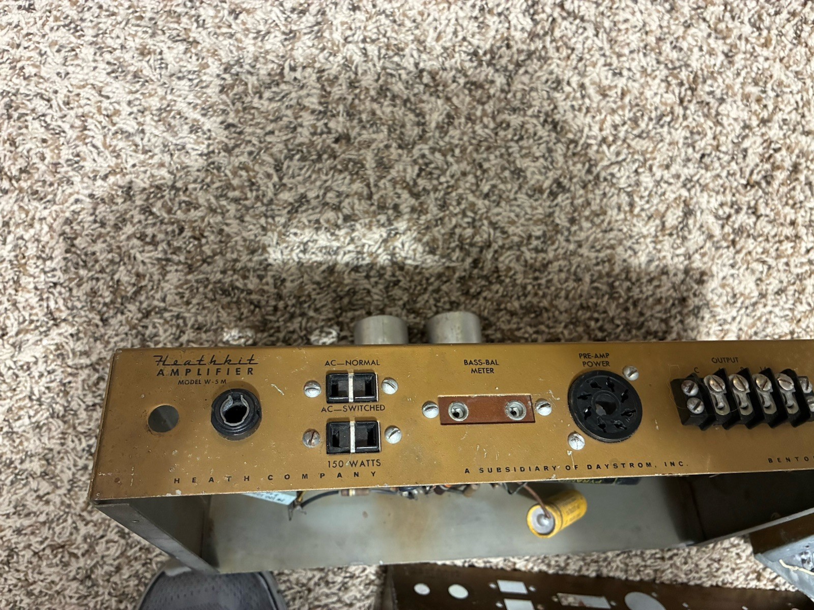 2- Heathkit W 5 M Chassis and 2- Top Cages