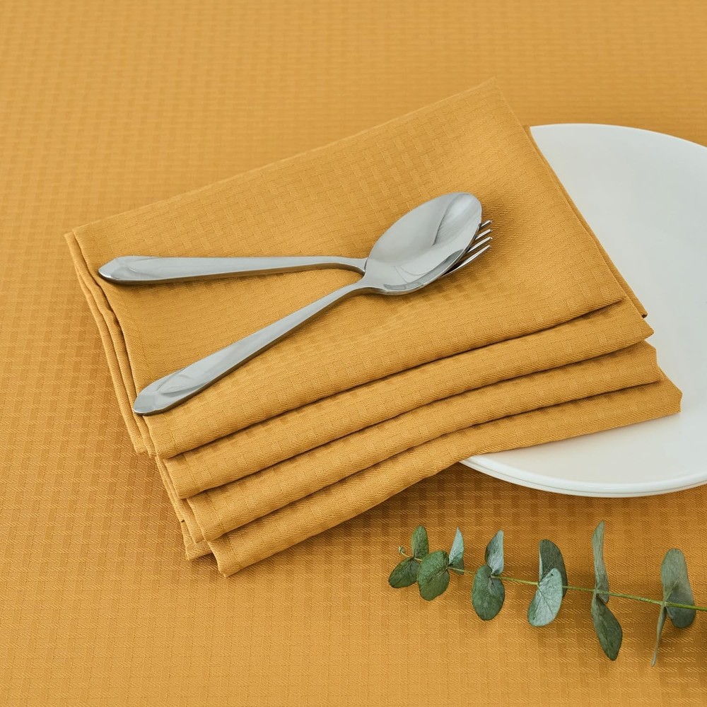 maxmill Cloth Napkins Weaved Texture Pattern Soft Comfortable and Luxury Serv...