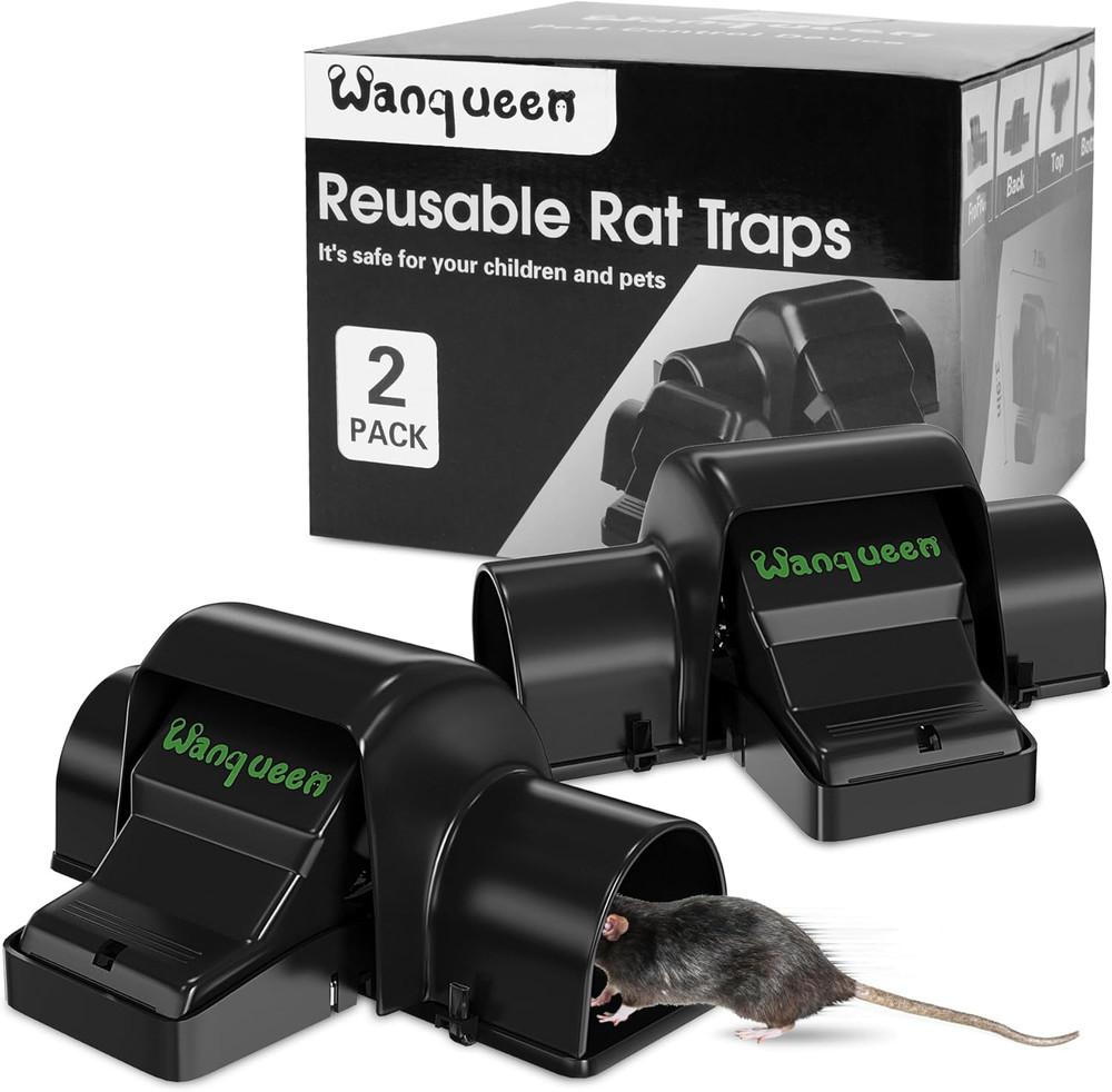 Reusable Rat & Chipmunk Traps, Prevents Accidental Triggering Mouse Trap, Tunnel
