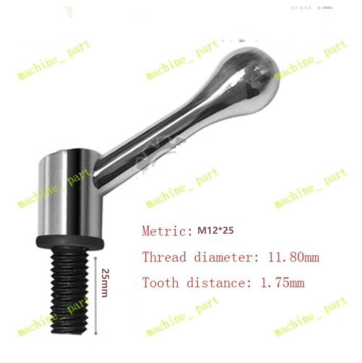 2x Part Head Milling Machine Table Lock Mill Bolt Handle M12 Thread