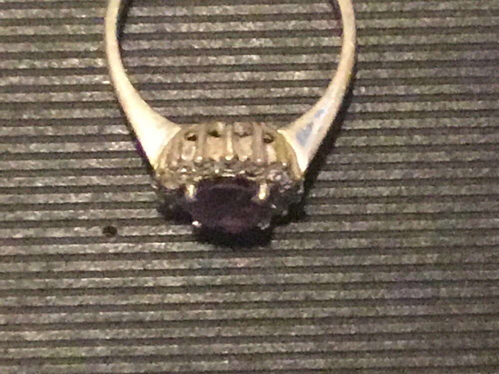 Lustrous Amethyst Gemstone 925 Sterling Silver Wedding Ring