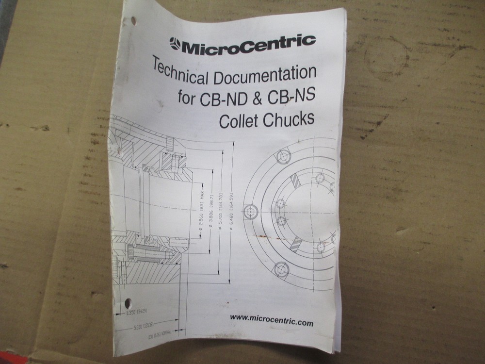 MICROCENTRIC CB42-ND QUICK CHANGE COLLET CHUCK FITS A2-6 SPINDLE NOSE