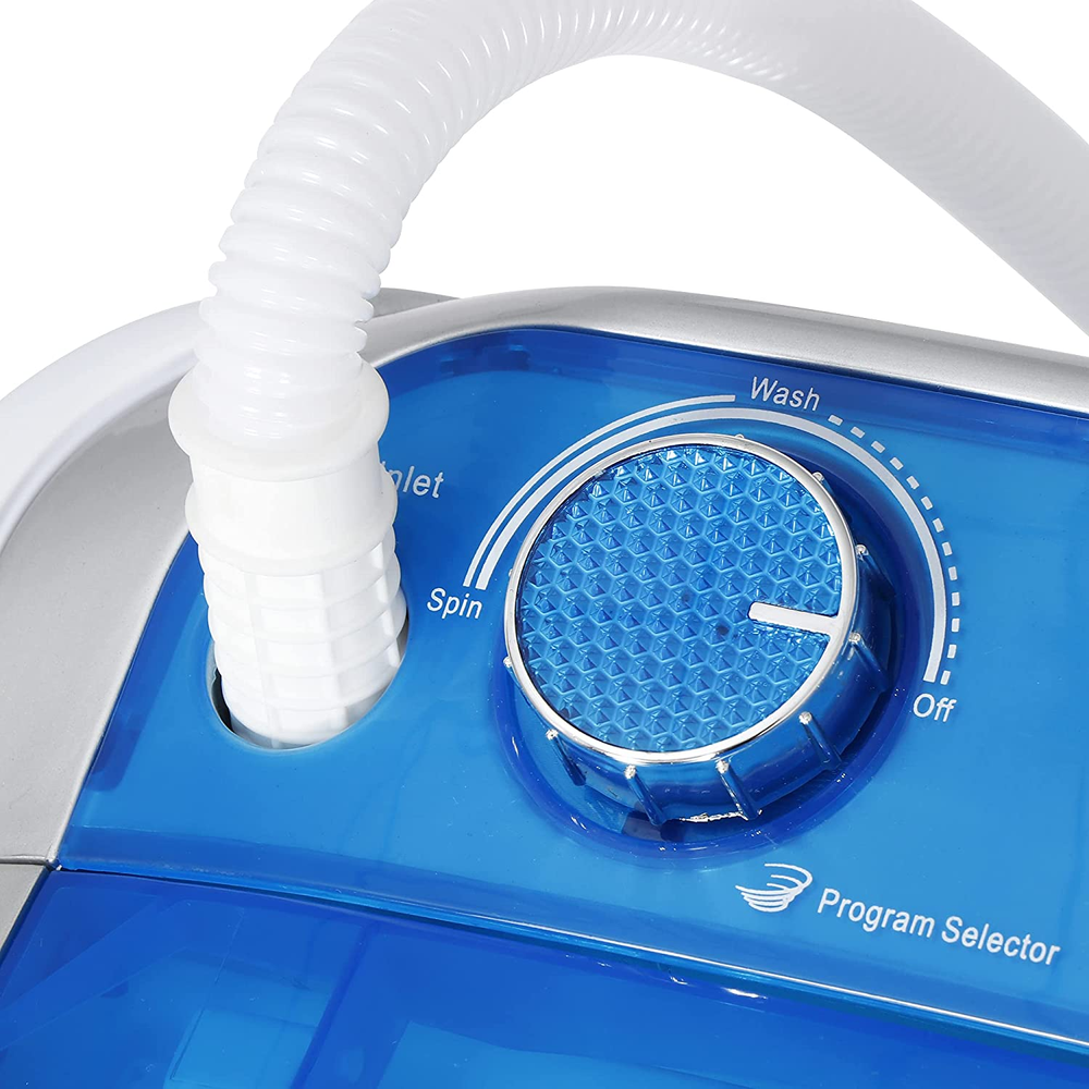 Portable Single Tub Washing Machine Compact 2-IN-1 Design Semi-Automatic Washer