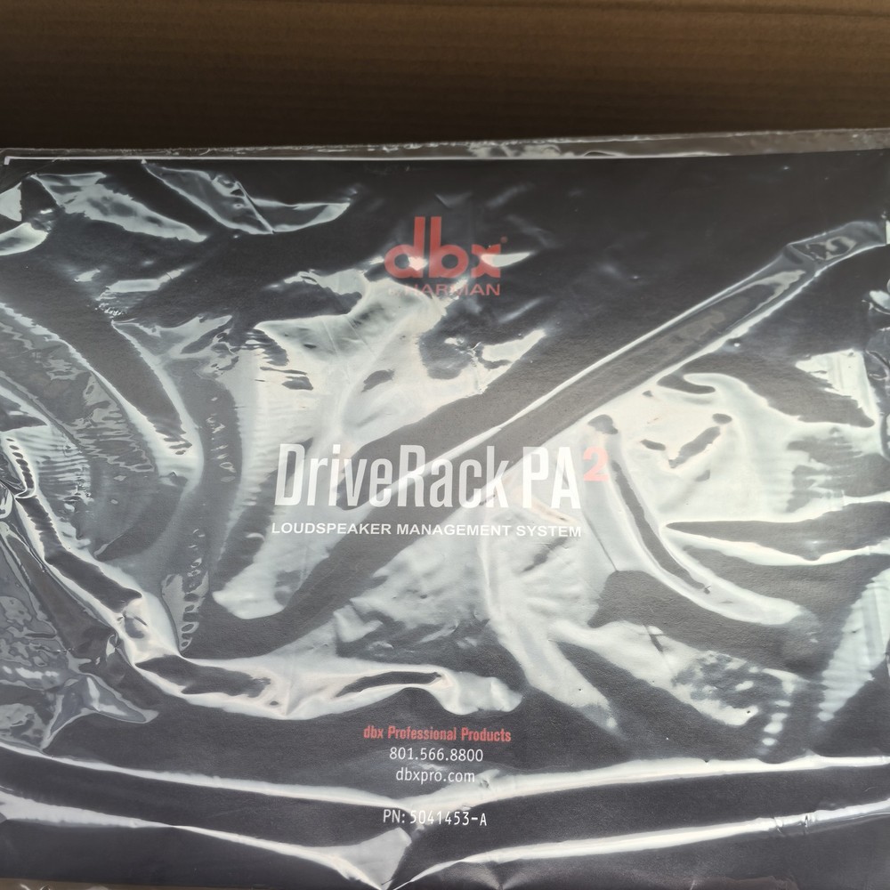 DBX PA2 DriveRack Complete Loudspeaker Management System Processor Display USB