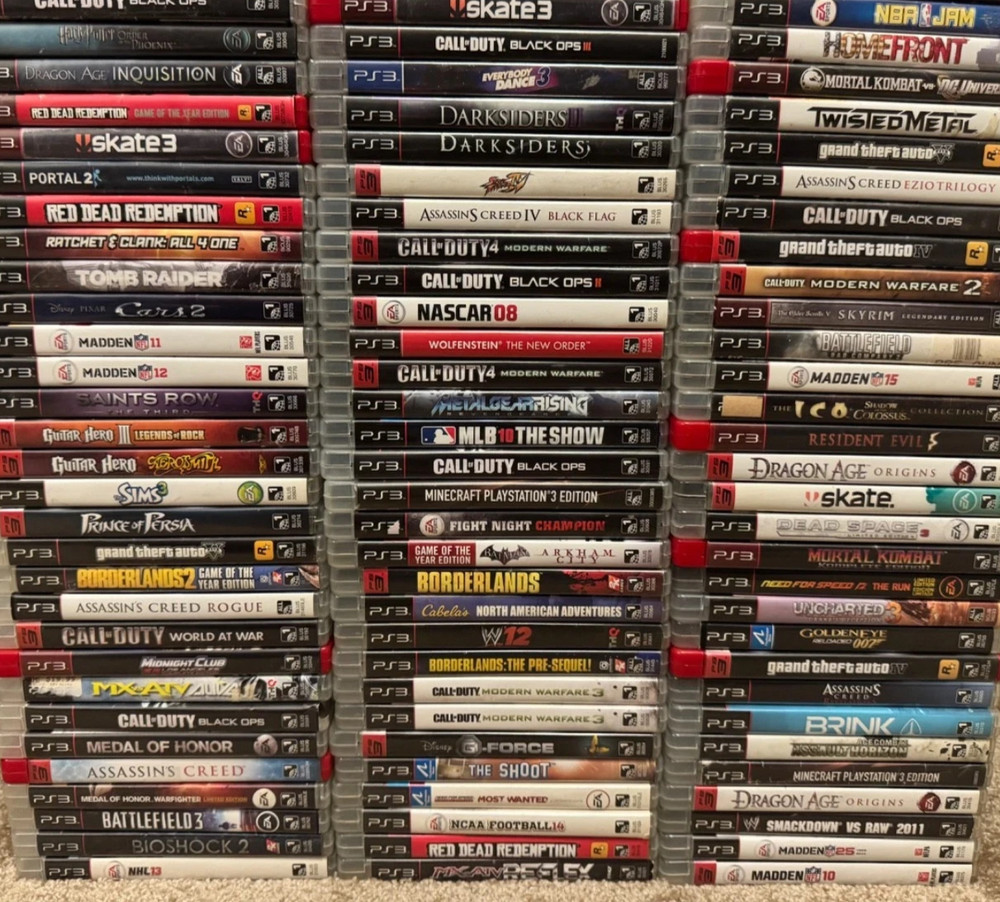 OEM PlayStation 3 PS3 Authentic Replacement Case Letters Choose D-L