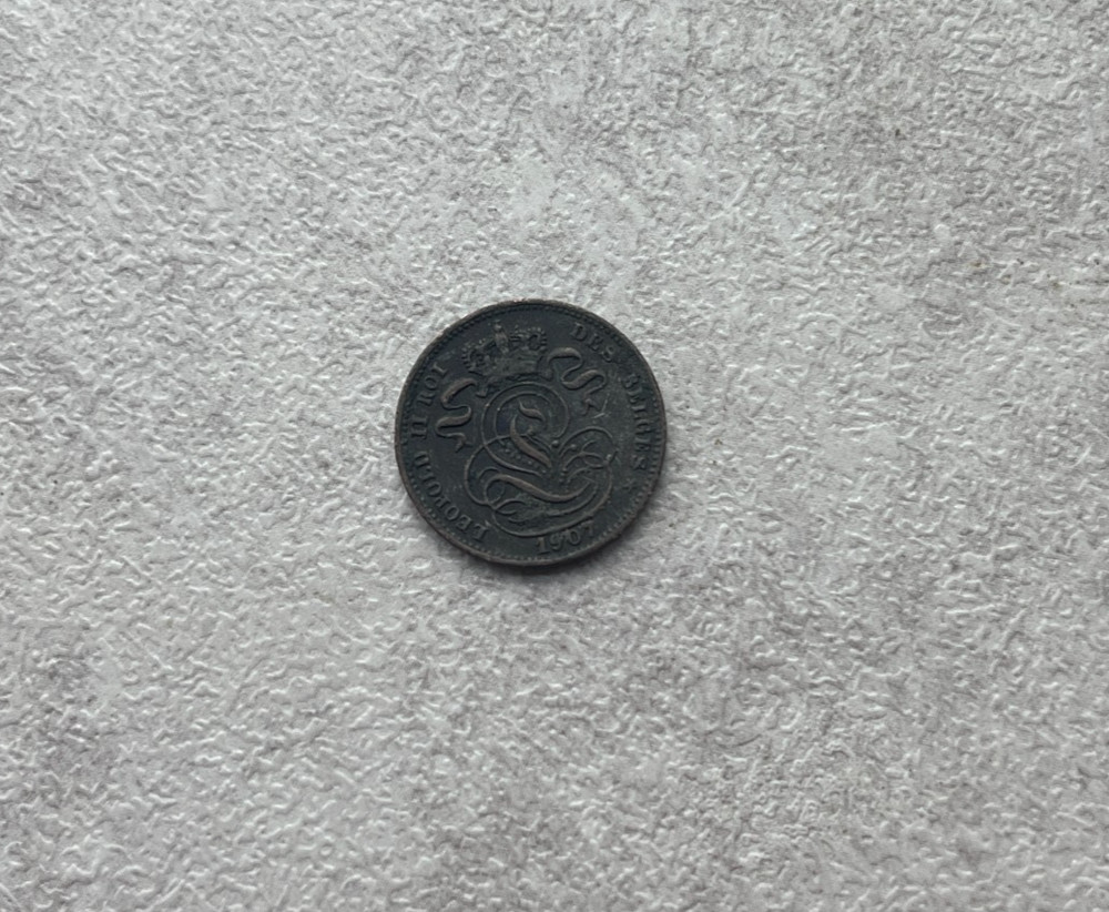 1907 Belgium 1 One Centime L2