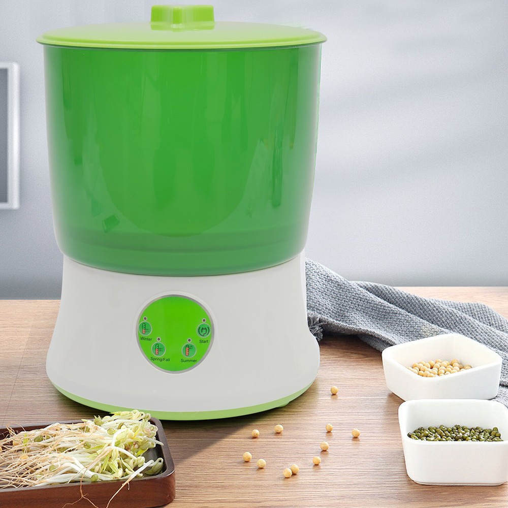 Automatic Bean Sprouts Machine Thermostat 2 Layer Bean Sprouter Seed Sprout Make
