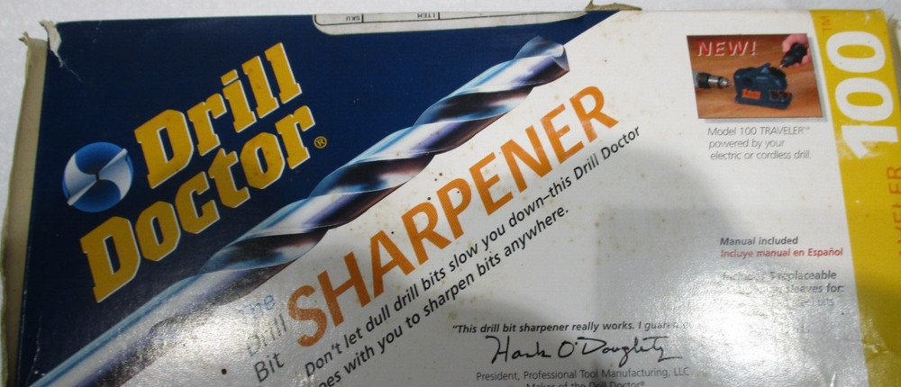 Drill Doctor 100 Drill Bit Sharpener Tool Equipment