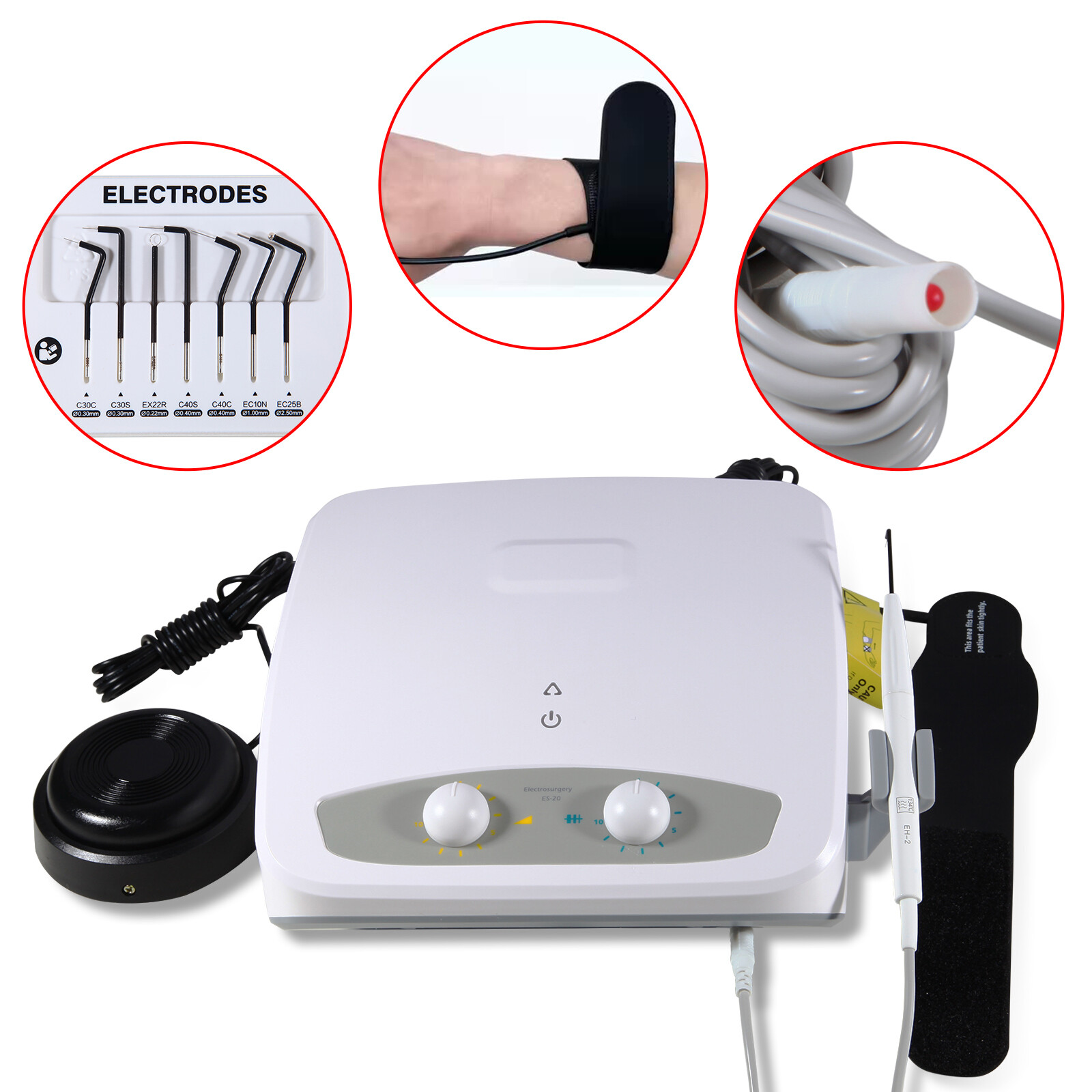 Dental Electro Electrosurgery Unit Machine High Frequency Electric 7pcs Tips