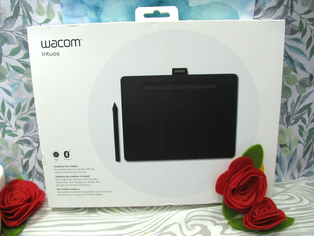 WACOM INTUOS CTL-6100WL, M Wireless Bluetooth/ USB Graphics Drawing Pad, PC/ Mac