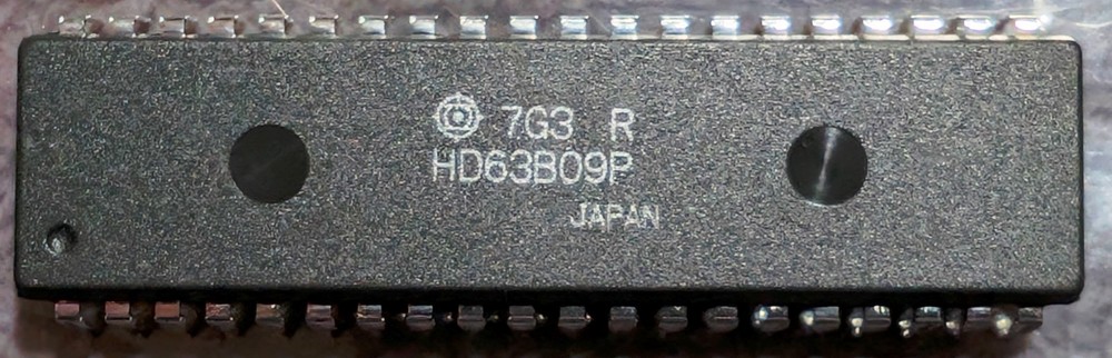 NOS Hitachi HD63B09 6809-Compatible CMOS Microprocessor Chip