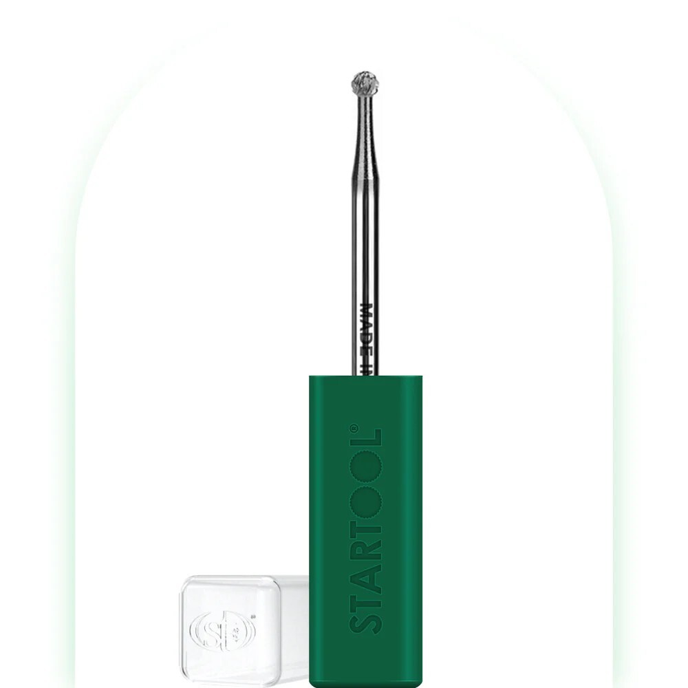 StarTool Cuticle Cleaner Nail Drill Bit (Ball Shape) 3/32" (Silver)