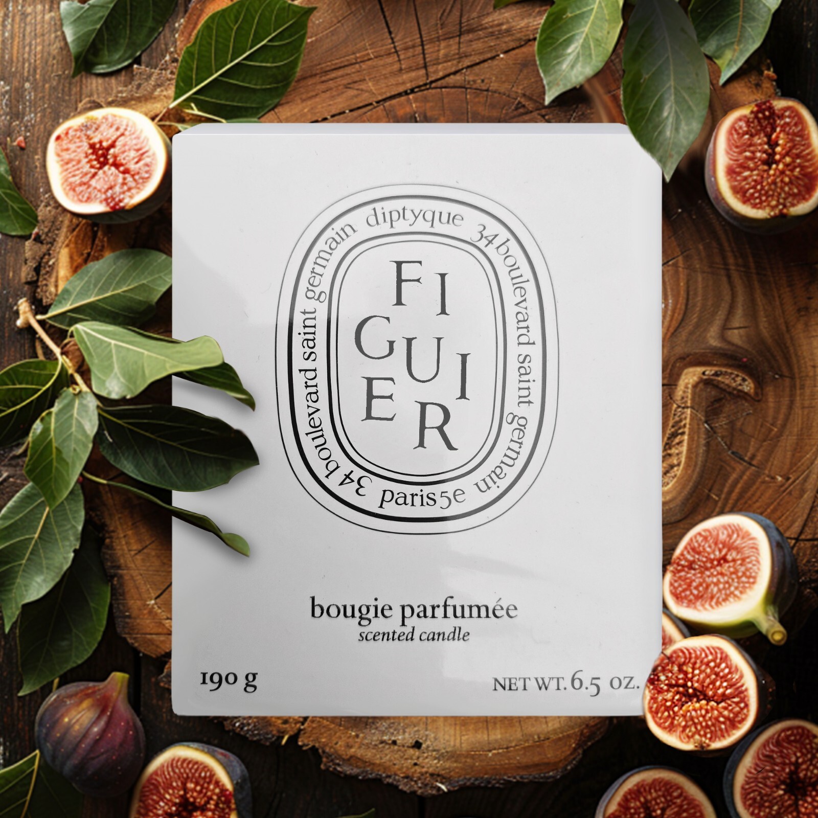 Diptyque Figuier Candle Standard 6.5oz/190g wax new in box