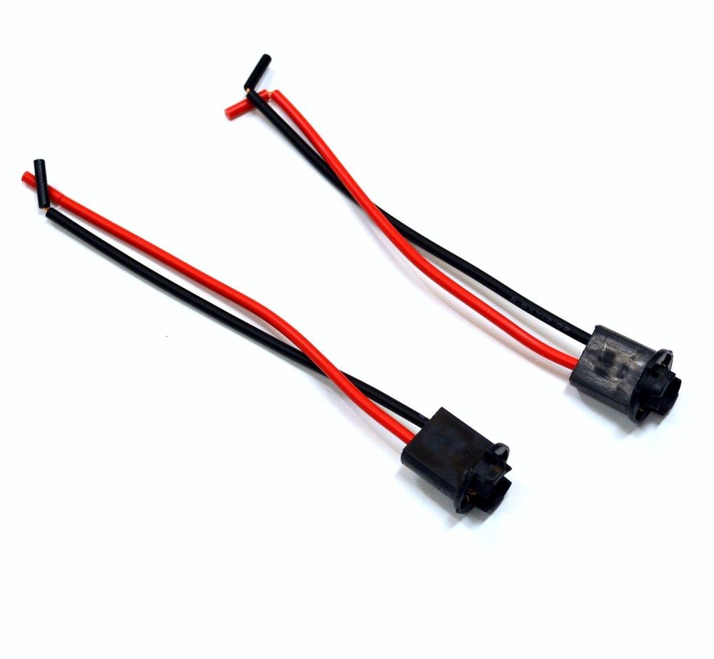 Universal Pigtail Wire Female Socket 194 T10 PBS Front Side Marker Light Bulb E