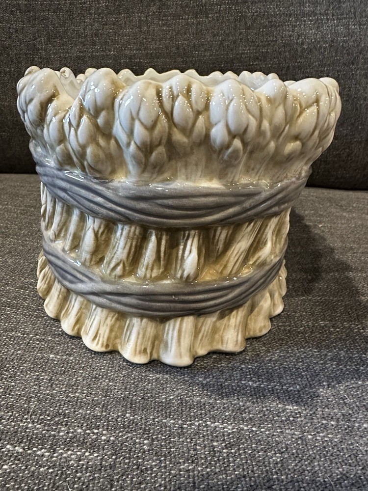 FITZ & Floyd Carrington Asparagus Planter, Cachepot, Serving Piece