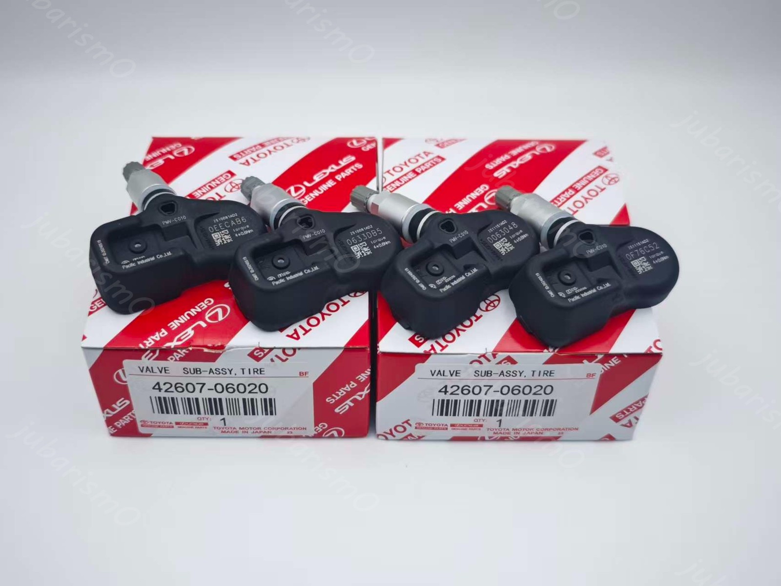 4X Genuine 42607-06020 Tire Pressure Monitoring Sensor For Toyota Corolla Prius